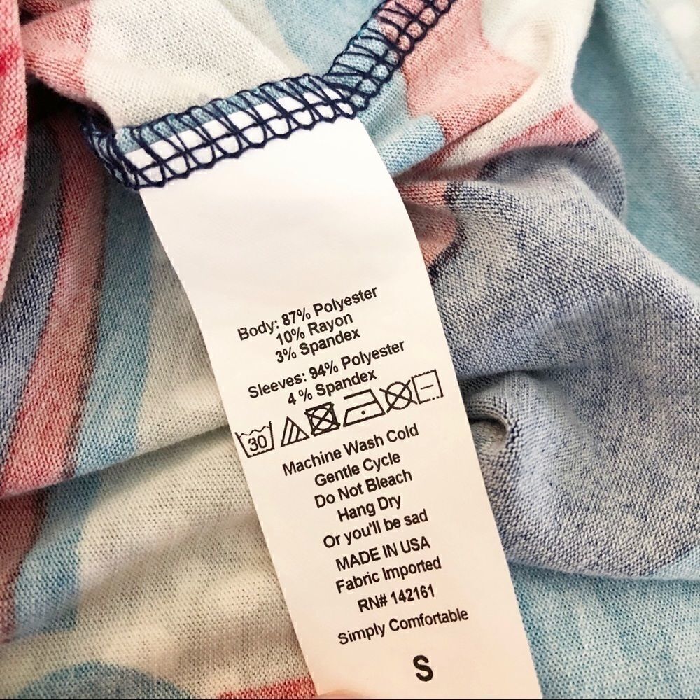 LulaRoe Randy Baseball 3/4 Sleeve Shirt -Size S - Picture 4 of 4